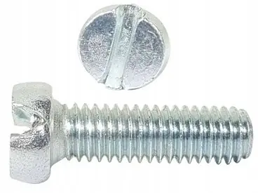 Zwrot pieniędzy M6x12 Wkręt z łbem walcowym DIN 84 ocynk 10 szt